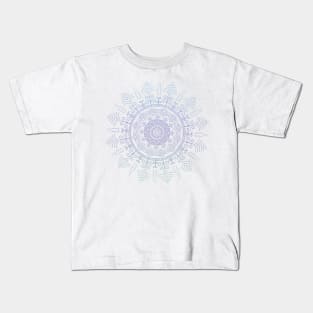 Blue, Purple and Green Tone Mandala Kids T-Shirt